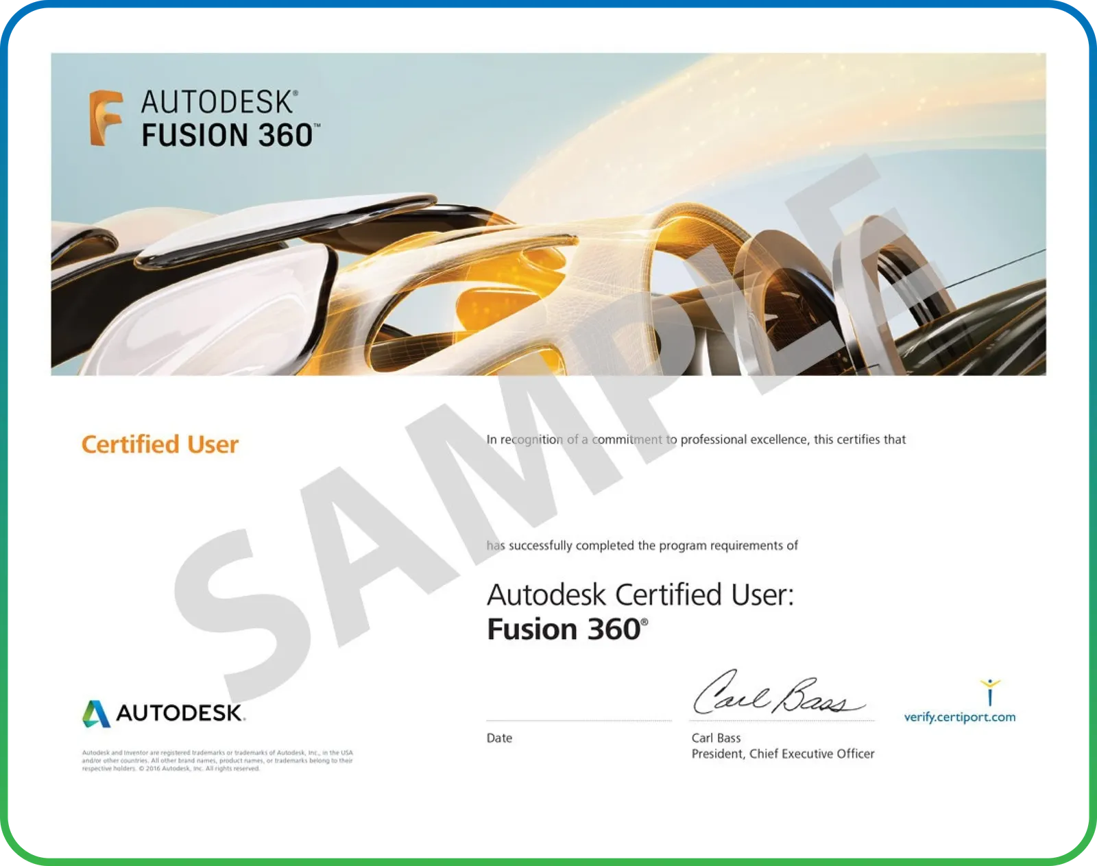 Autodesk Certified User: Fusion 360