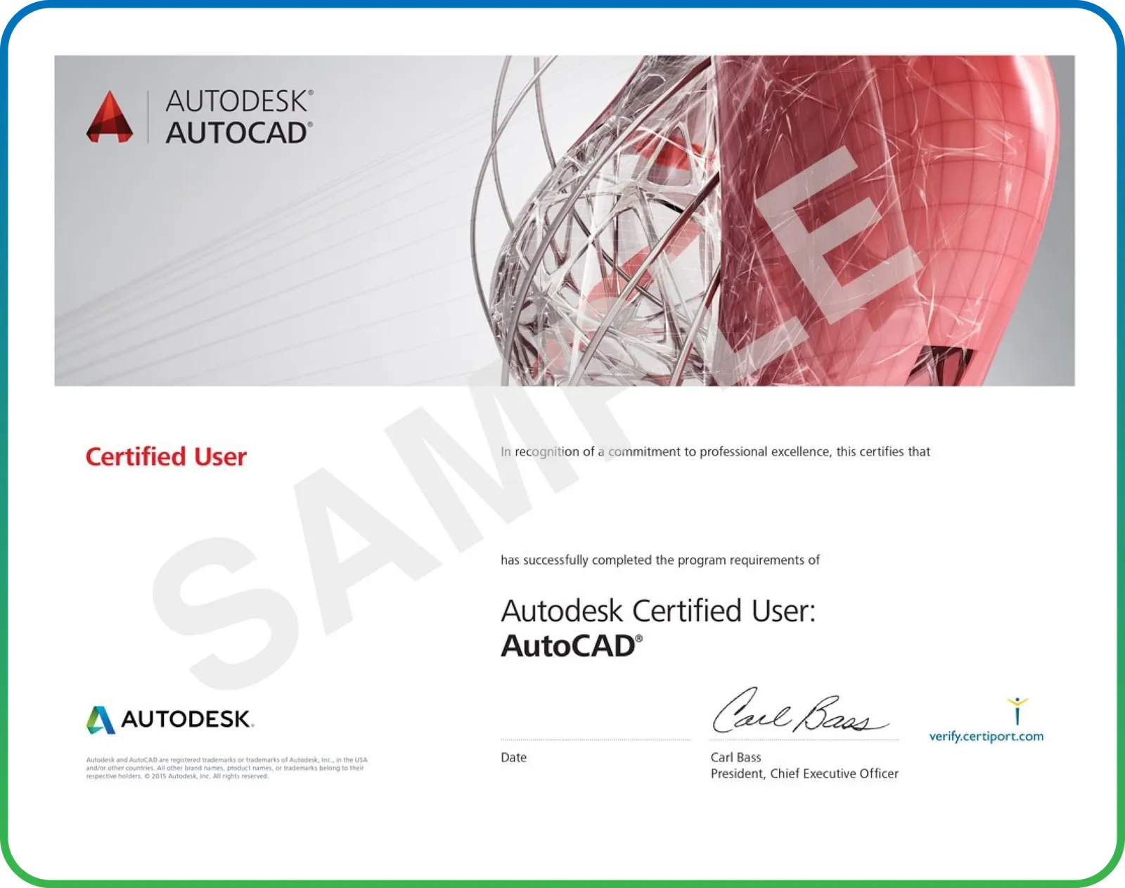 Autodesk Certified User: AutoCAD