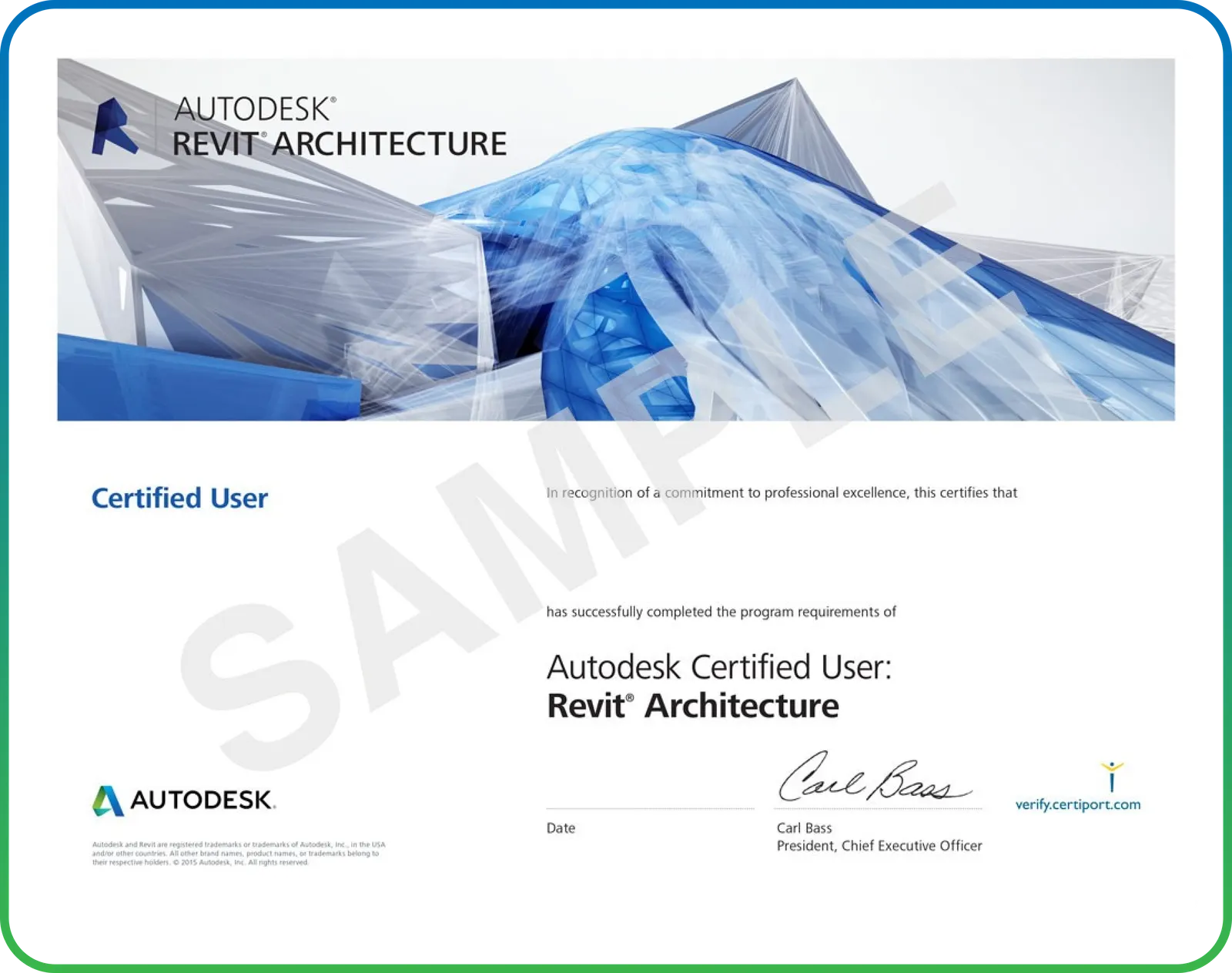 Autodesk Certified User: Revit Architecture