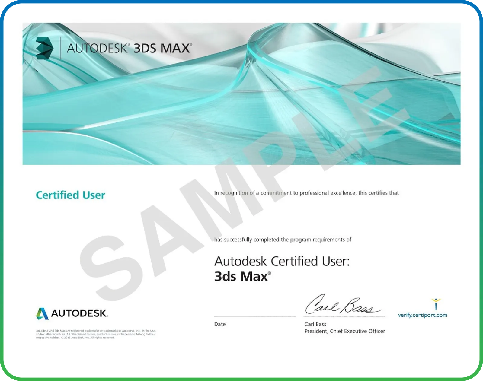 Autodesk Certified User: 3ds Max