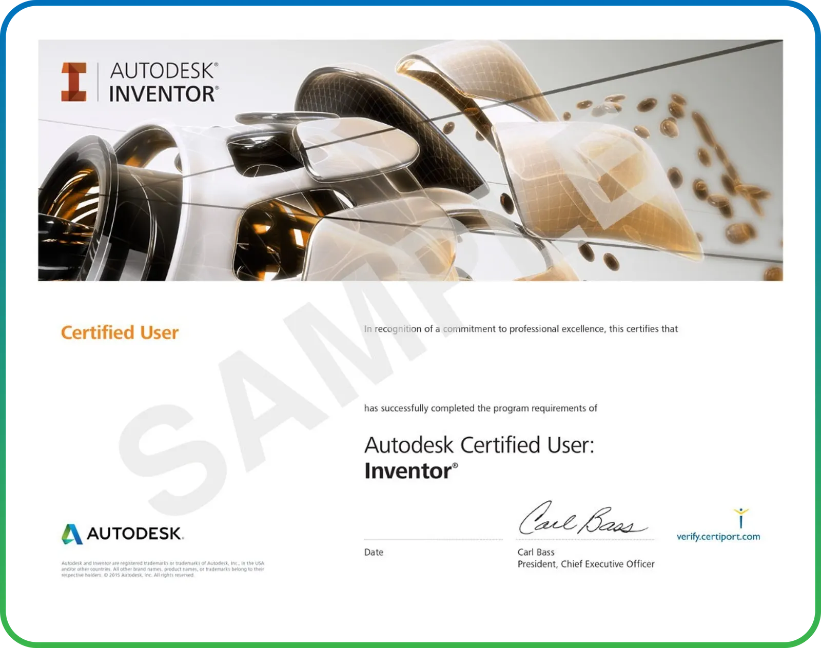 Autodesk Certified User: Inventor